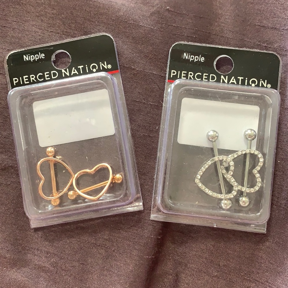 Nipple rings 14G & 14G 5/8